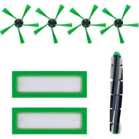 Zubehör- und Ersatzteilset für den Vorwerk Kobold VR200 Saugroboter: Filter, Bürste und 4 Seitenbürsten. (1/5)