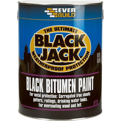 Everbuild 90105 Black Jack 901 Black Bitumen Paint 5 litre EVB90105