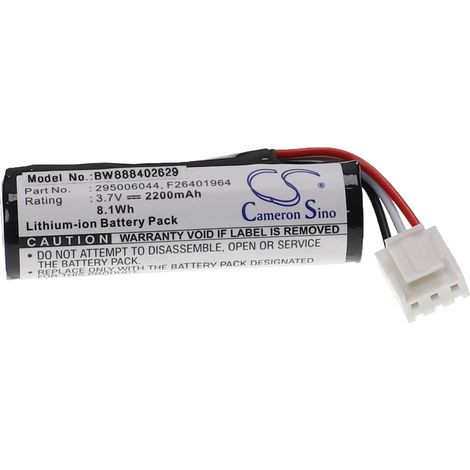 vhbw Batterie remplacement pour Ingenico 296110884, 295006044, F26401964 pour lecteur de carte, NFC Smart Card Reader (2200mAh, 3,7V, Li-ion) (1/3)