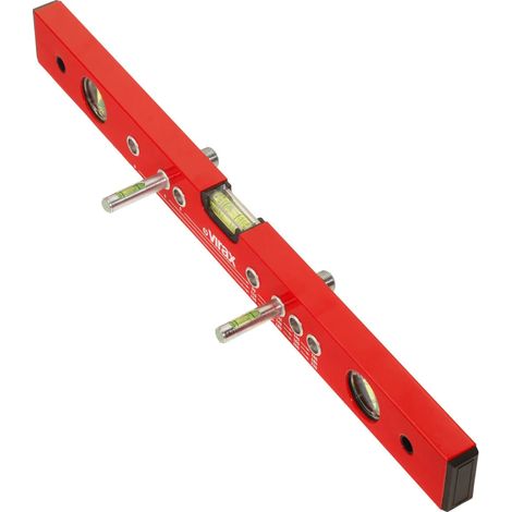Virax – Niveau à bulle 50 cm – Précision 0,5 mm/m – Fioles résistantes aux chocs – Utilisation horizontale et verticale