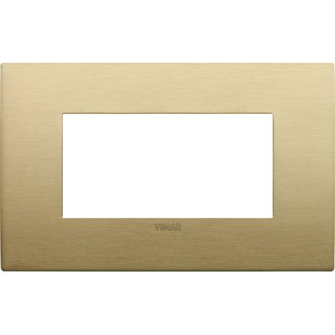 VIMAR - 19954.12.01 Placa de latón cepillado compatible con 4M