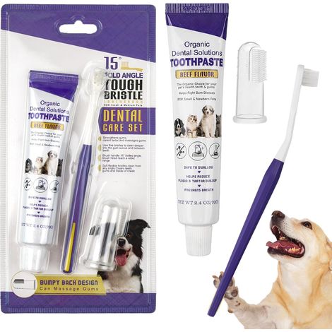Brosse a Dent Chien et Dentifrice,Kit de Soins Dentaires (1/5)