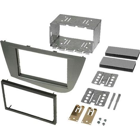 Kit integration 2 din compatible avec Seat Leon 05-12 - gris
