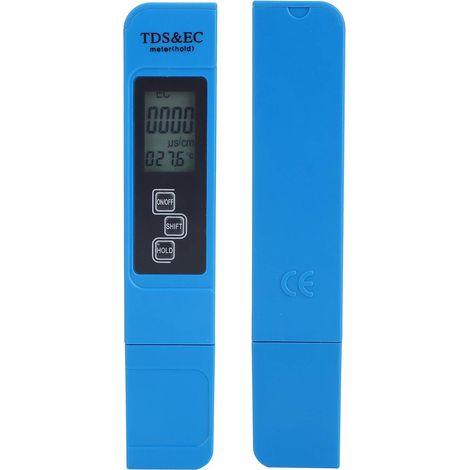 Digitaler tragbarer pH-Tester, Leitfähigkeitstester TDS EC-Temperaturmessgerät Wasserqualitätstester TDS-Wasserqualitätstester (1/5)