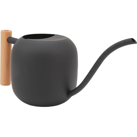 Arrosoir multipurpose grande capacité 1200ML avec bec long pour plantes intérieur extérieur noir (1/5)