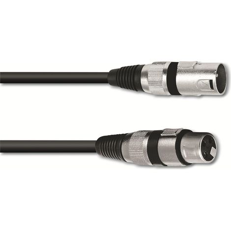 OMNITRONIC XLR-Kabel 3-polig, 7,5 m, schwarz