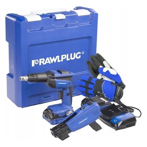 Tournevis pour cloison sèche RawlPlug R-PDS18-M2A 18 V 2x2 0 Ah accu. (1/2)