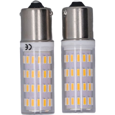 2 ampoules BA15S LED 4W 360° lumineuse 12V ultra brillante pour cour extérieur camping-car lumière chaude (1/5)