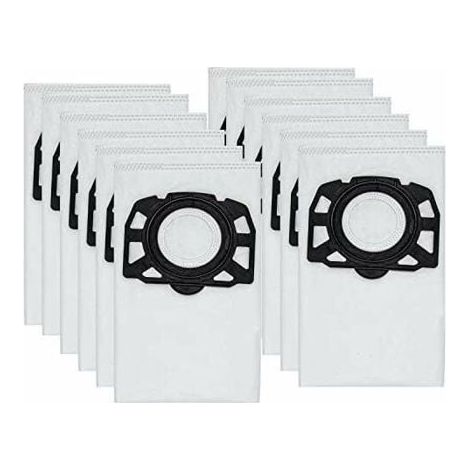 Sacs d'aspirateur KFI 357 - 12 pièces - Compatible Kärcher WD2/WD3/KWD - Réf 2.863-314.0/6.959-130.0 (1/4)
