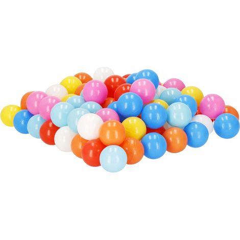 PALLINE PALLINE SFERE MIX COLORATE PER PISCINA ASCIUTTA, BOX, TENDA 100pcs (1/5)