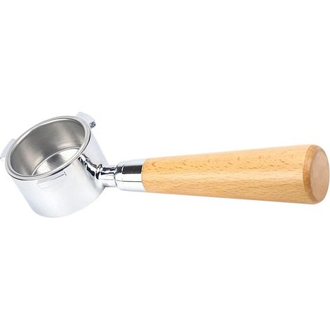 51-mm-Kaffeefilter ohne Boden mit Sieb und Holzgriff, Ersatz für Delonghi EC680