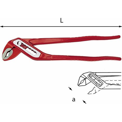 PINZA REGOLABILE A CERNIERA CHIUSA 180 V 42 MM