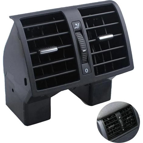 Bouche d'aération arrière pour climatisation Grille ventilation centrale, buse arrière accoudoir, sortie clim centrale pour Touran 2003-2015 Caddy 2004-2015 (1/5)