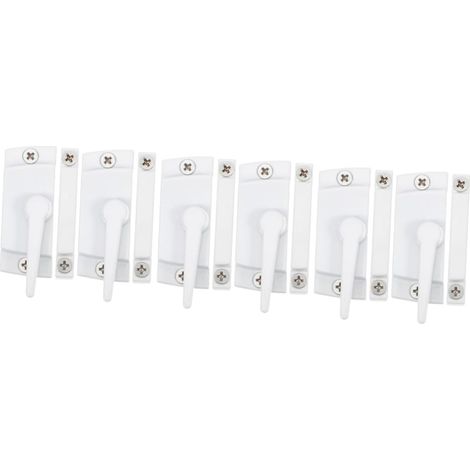 6ensembles Serrure De Fenêtre à Encastrer Avec Design Moderne Verrou De Sécurité Pour Fenêtres Coulissantes Kit De Facile à Installer Les Intrusions Vie Privée