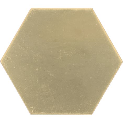 Miroir hexagonal en acrylique, autocollant mural décoratif pour la maison ou la chambre, 18,4 cm / 7,2 pouces, doré (1/5)