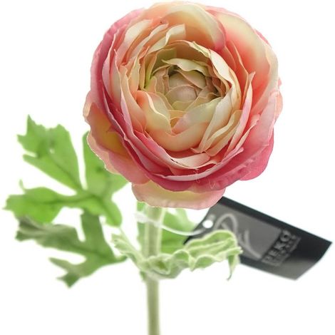 Sperling – Renoncule artificielle Deko Florale – Pêche et rose, 47 cm