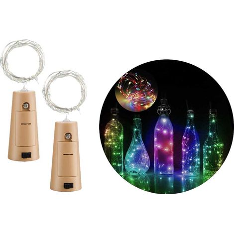 Lot de 2 guirlandes lumineuses LED, pour les fêtes, les mariages, les fenêtres, les arbres et les décorations saisonnières.-AquaForge (1/5)