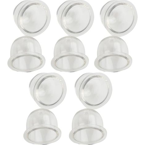 Lot de 10 ampoules d'amorçage pour carburateur, coupelle à huile, tronçonneuse, souffleur, débroussailleuse, pompe d'amorçage de carburant, pièce de rechange (10 pièces - 19 mm) (1/5)