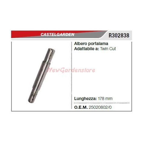 Albero portalama CASTELGARDEN tagliaerba rasaerba tosaerba TWIN CUT R302838