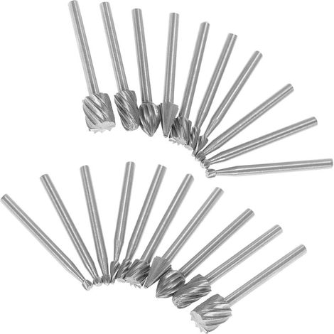MINKUROW 2 Set 10pcs Hss Rotary Cutter Set Di Frese Per Legno Set Di Frese Per Utensili Rotanti Per La Lavorazione Del Legno Fai-Da-Te, Intaglio, Incisione E Foratura (1/5)