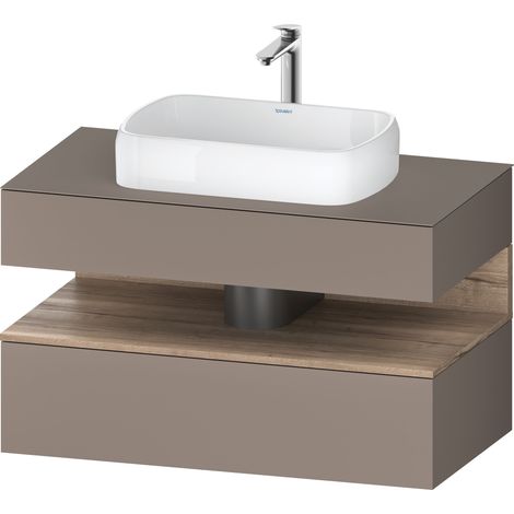 Lavabo consola Collection One de Duravit, 1 extraíble, 1 cajón, (1/2)