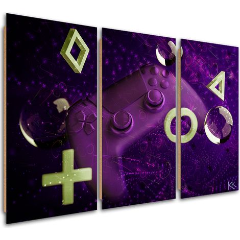 Quadro deco panel 3 paneli, Console di gioco - 60x40 (1/5)