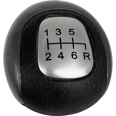 Pommeau de levier de vitesse argenté à 6 rapports pour Honda Civic 2006-2011 (modèles DX, EX et LX) (1/5)