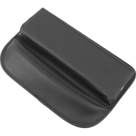 Boîte de rangement noire universelle grande capacité pour compartiments de siège auto, idéale pour les poches latérales de console centrale et autres espaces de rangement dans les interstices de voitu (1/5)