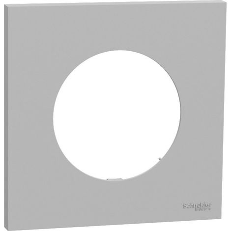 Plaque Odace Gris galet 1 poste (S901702) (1/3)