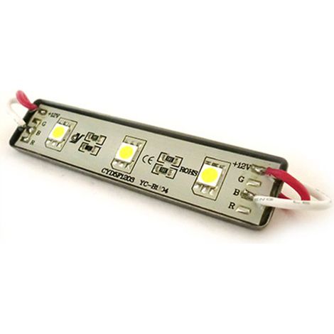 Modulo Mattone LED 3 SMD 5050 Bianco Ghiaccio 12V Impermeabile IP67 (1/3)