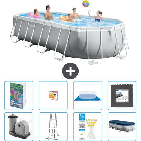 Prism Frame Pool Oval - 610x305x122 cm - 9-teilig S525 (1/4)