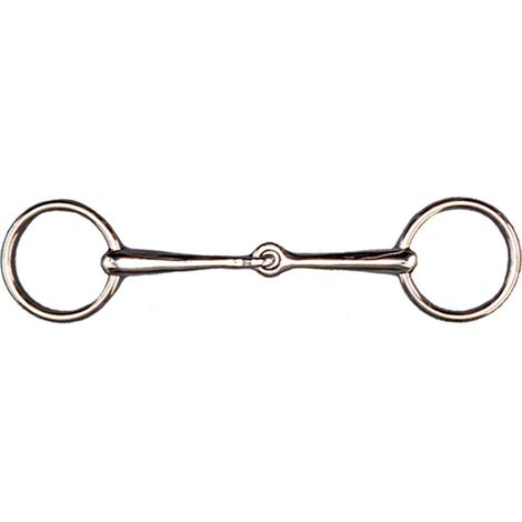 12,5 cm, Silver: Filettino inglese snodato in acciaio inox
