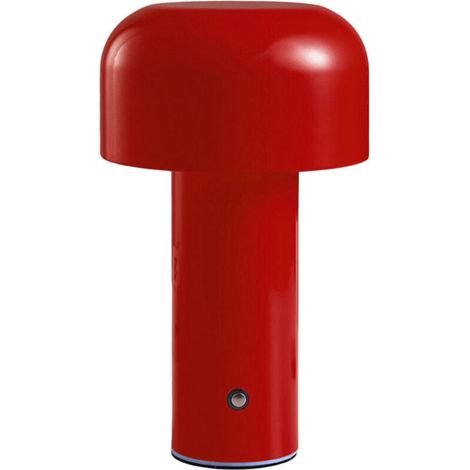 Lampada da tavolo a forma di fungo con perline LED a tre colori: non scuro, nero, rosso, rosso -Crezuo