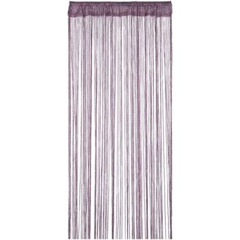 Rideau à Franges Paillette 90x200 cm Violet Foncé, Rideau Moustiquaire pour Porte, Fenêtre, Décoration de Maison et Événements (1/4)