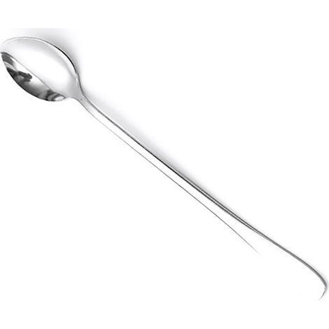 Cuillères à long manche en acier inoxydable élégantes polyvalentes pour café thé dessert 3 pièces bout pointu (1/5)