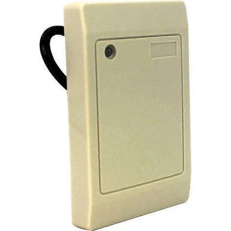 Lecteur de cartes à puce étanche Wiegand WG26 34 125 kHz 13,56 MHz, lecteur de proximité pour système de contrôle d'accès, beige (1/5)