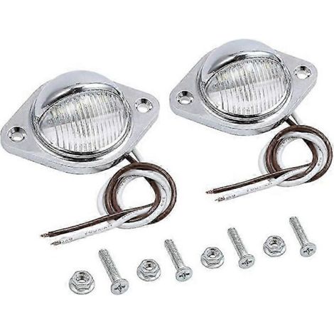 Convient aux feux de plaque d'immatriculation blancs, étanche et résistant aux chocs, idéal pour les camions, SUV, remorques, fourgonnettes et camping-cars. (Cadeau vedette) (1/5)