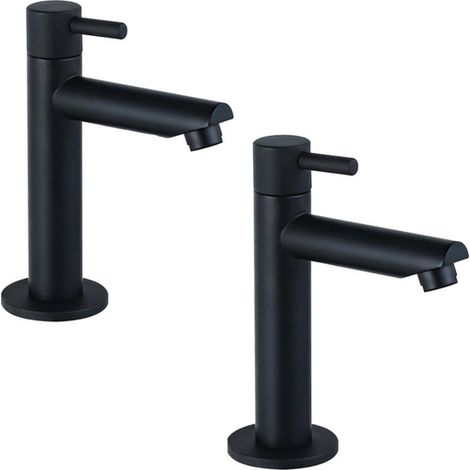 FugaFlow Eccelente Sobrado Robinet lave-mains - 14.4cm - eau froide - Noir mat (1/5)