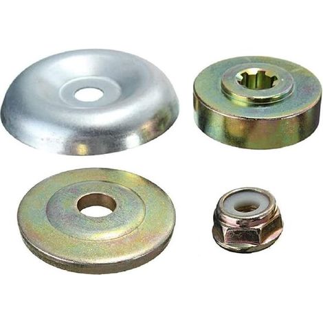 4-teiliges Ersatz-Metall-Getriebemutter-Befestigungsset für Freischneider, Rasentrimmer, Rasenmäher, Motorsensen (1/5)