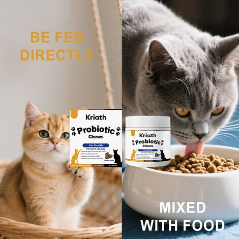 Granulés probiotiques pour chats, saveur poulet, doux pour les animaux, convient à tous les âges, 200 g (1/5)