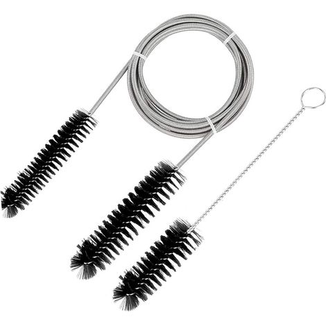 Brosse De Nettoyage Pour Tube - 200 Cm - Acier Inoxydable Et Nylon - Flexible Jusqu'à 90 Degrés - 1 Piece (1/5)
