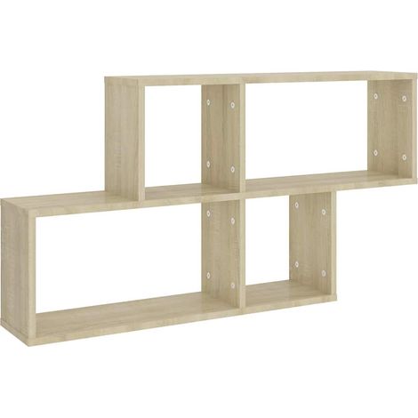 Maison Exclusive - Wandregal Sonoma-Eiche 100x18x53 cm Holzwerkst (1/5)