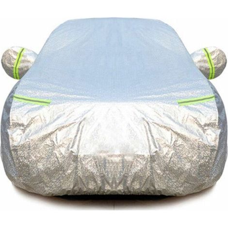 Bâche pour voiture SUV étanche – Protection anti-grelots et UV – Dimensions 530 × 190 × 150 cm – Fermeture éclair et bandes réfléchissantes-Crezuo
