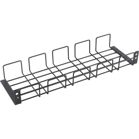 Range-câbles sous table, panier suspendu, goulotte à câbles (1/5)