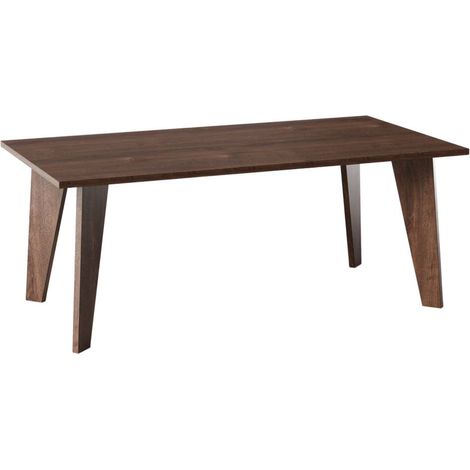 Table ARIS 138 x 80 cm pour cuisine, salon, salle à manger, Chêne Chocolat (1/4)