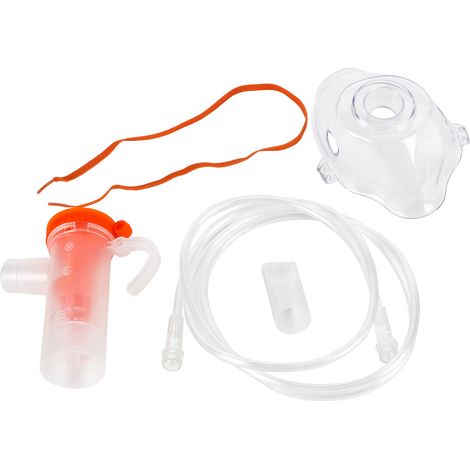 Masque à Oxygène Adulte avec Embout Buccal pour Nébuliseur - Compresseur Médical Jetable Famille (1/5)