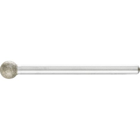 PFERD TOOLS Diamant-Schleifstift Kugel Ø6,0mm Schaft-Ø3 mm D91 (fein) zum Gravieren und Entgraten