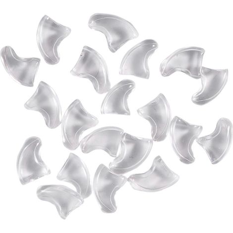 20 weiche Katzenkrallenschützer, transparent, Größe M, mit Klebstoff. (1/5)