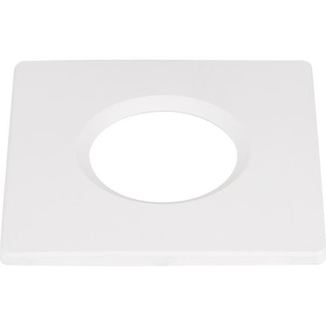 Collerette UNIVERSAL DL fixe carré blan IP65 et RE2020 associé à ref 1008065 - SLV - 1008095