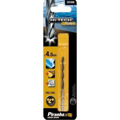 BLACK&DECKER - PUNTA PER TRAPANO HSS-CNCBULLET 4.5MM